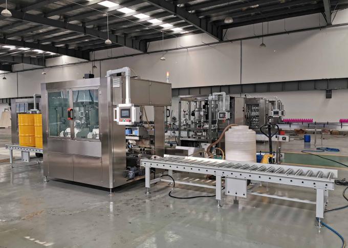 خط تعبئة زيت التشحيم 200 لتر